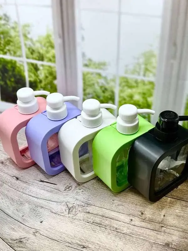 Диспенсер для мыла механический, зеленый, 300ml