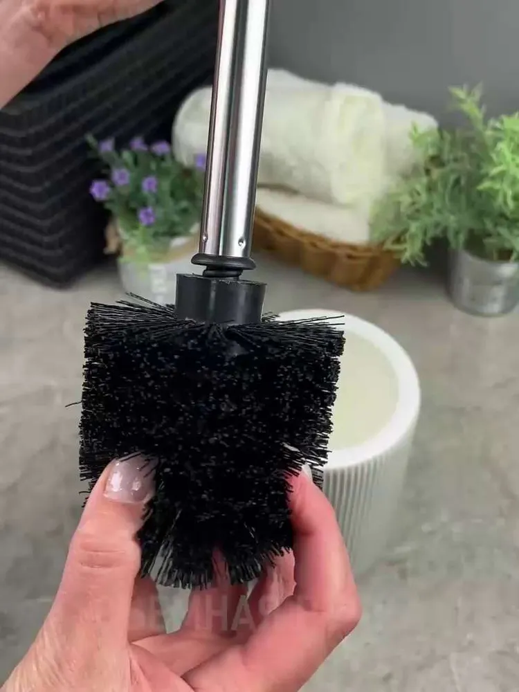 Ершик для унитаза  B A T H  P L U S, серый, 1 шт