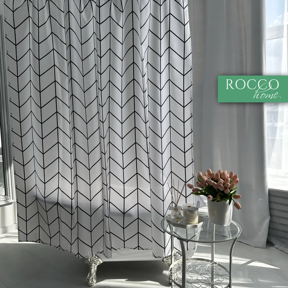 Штора для ванной 180x180 см  Rocco  Home 367