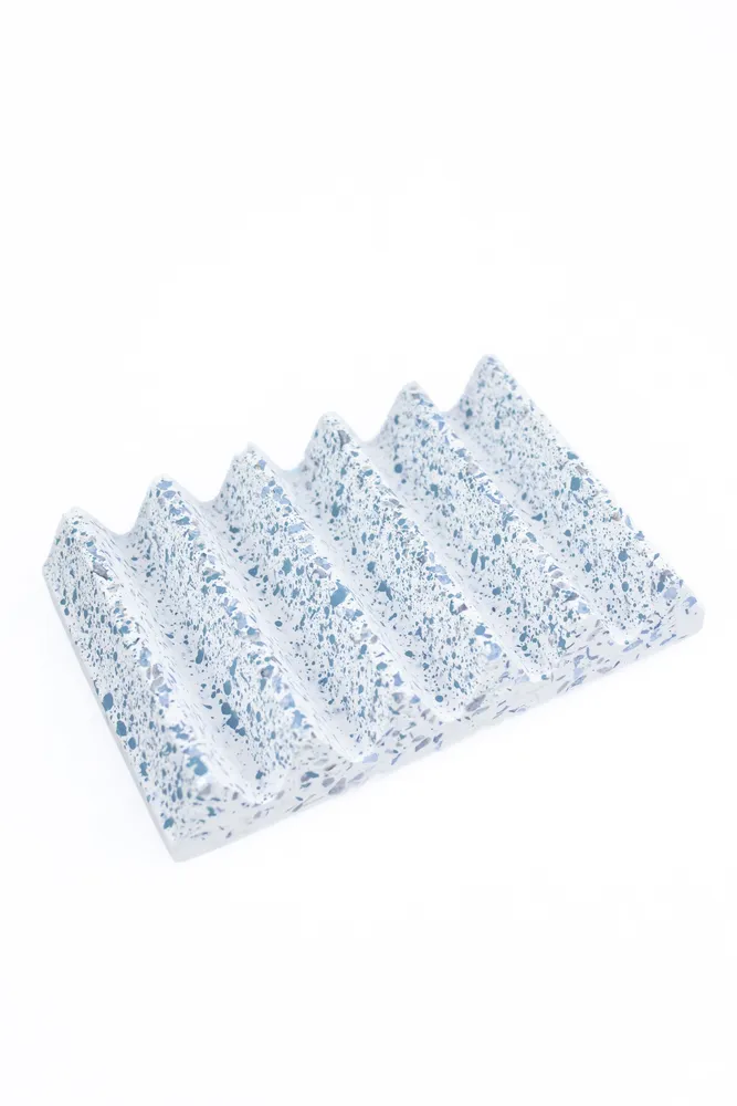 P R O F F I  H O M E  Мыльница  Blue blotches, полирезин