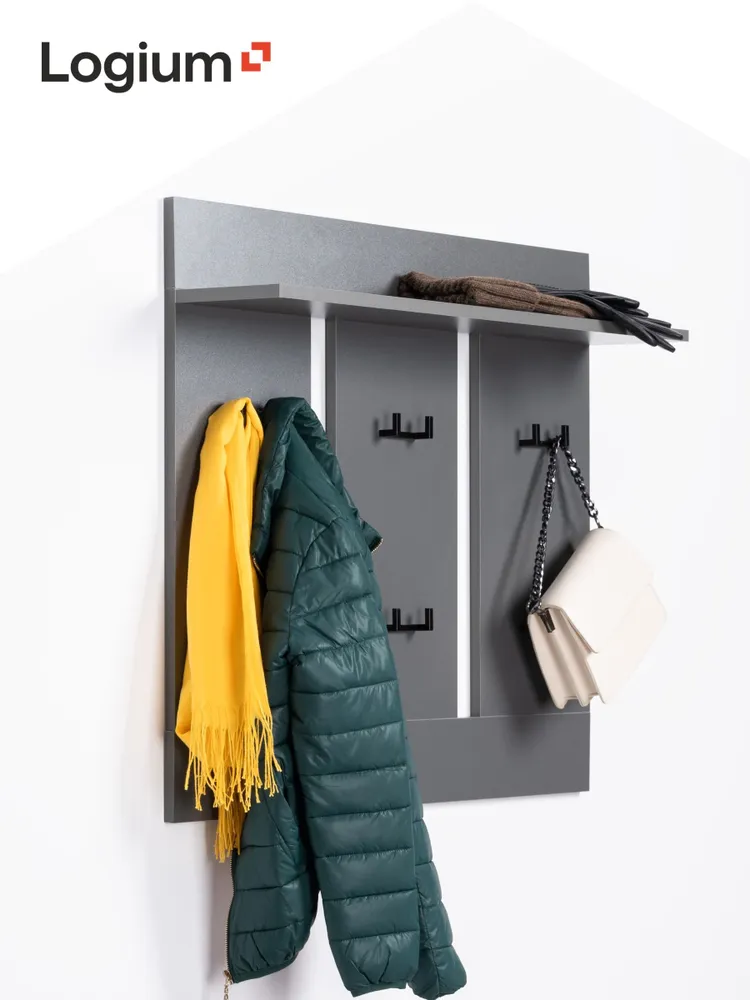 Вешалка настенная Logium Ультра_15.06, 82x18.8x75 см