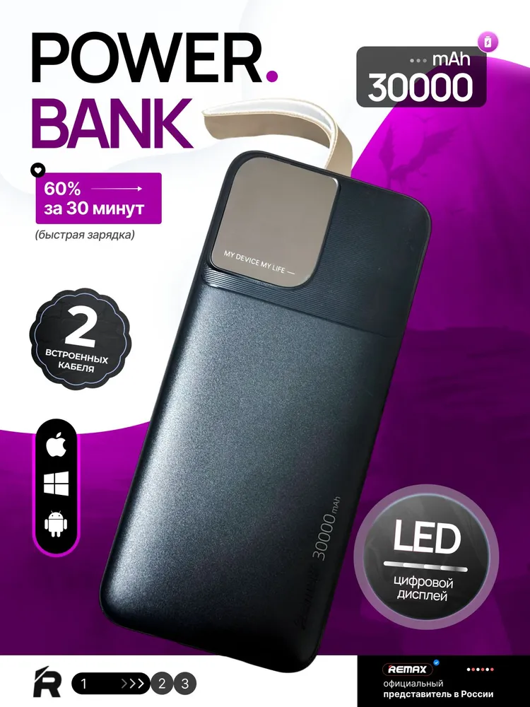 Внешний аккумулятор ( Power Bank) REMAX RPP-117