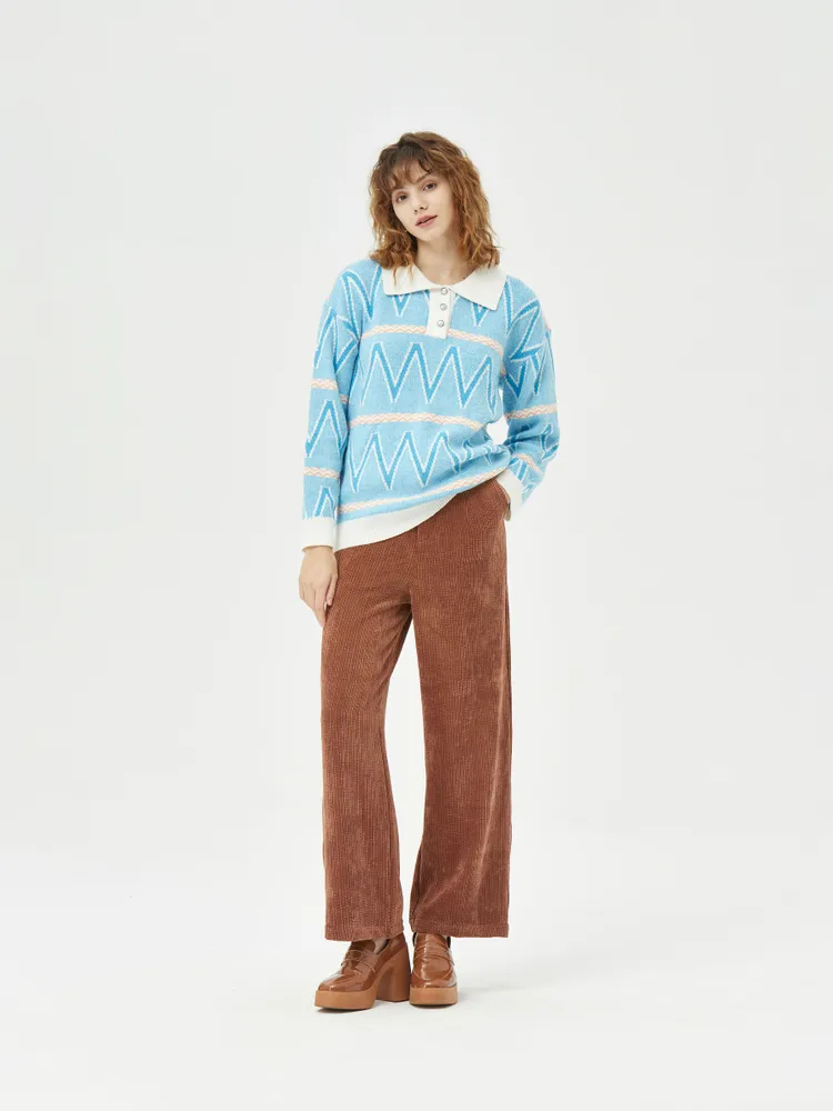 Свитер Женский Cider синий Акрил, Нейлон, размер 44