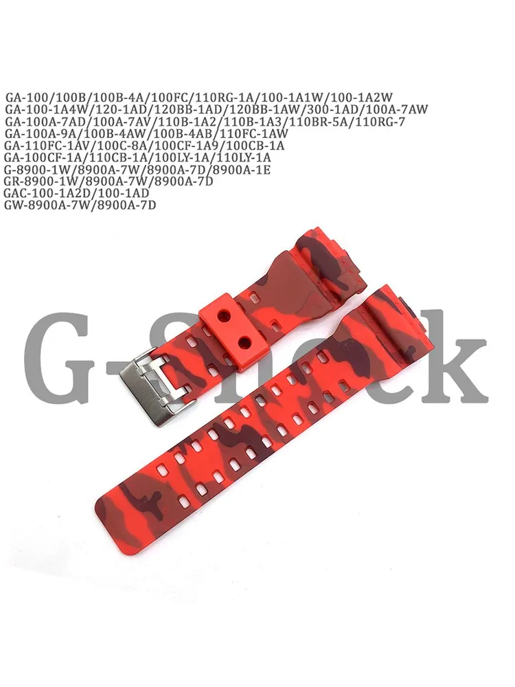 Ремешок для часов G- Shock GA-100 камуфляж