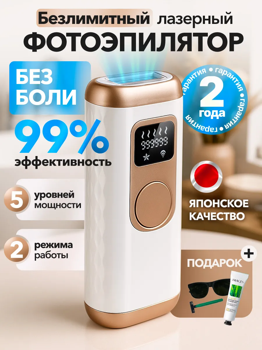 Профессиональный лазерный фотоэпилятор для удаления волос