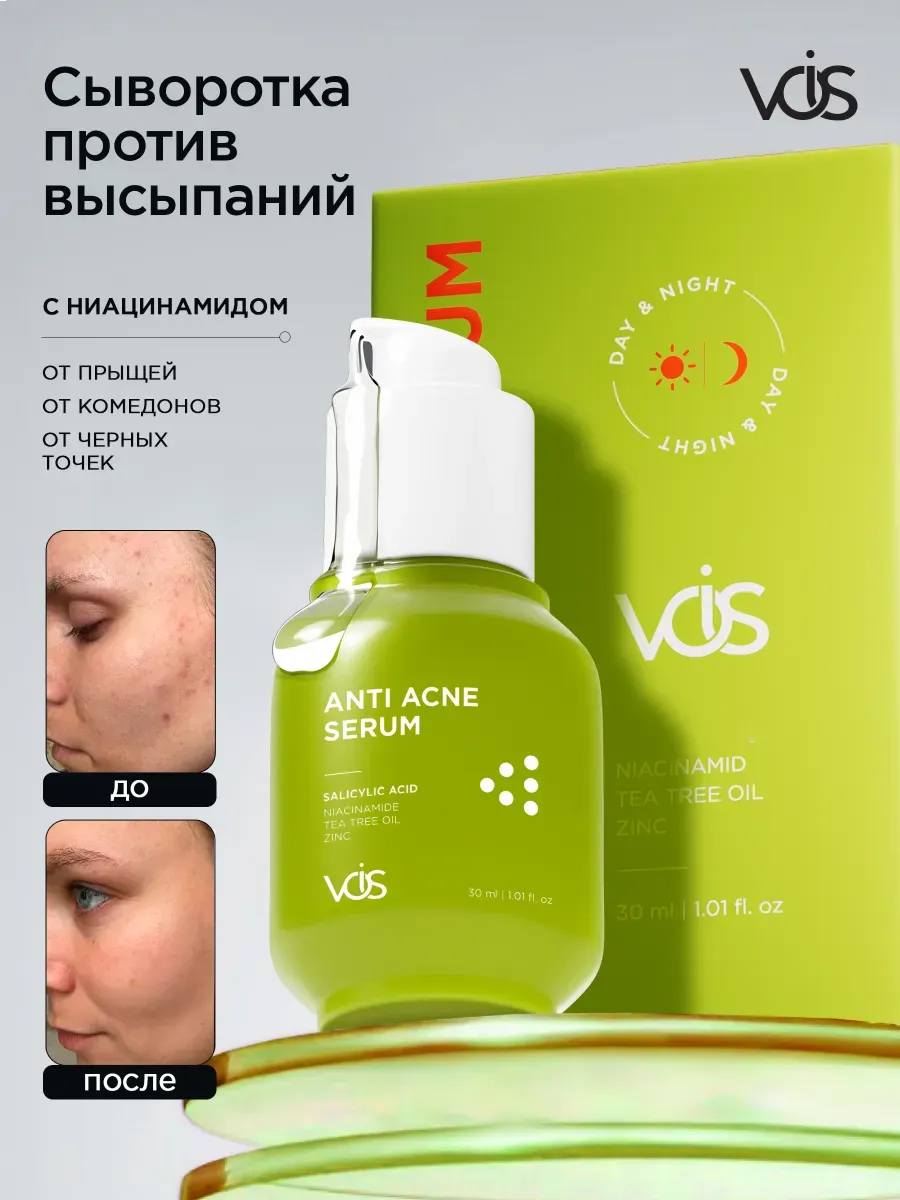 Сыворотка для лица от прыщей с салициловой кислотой