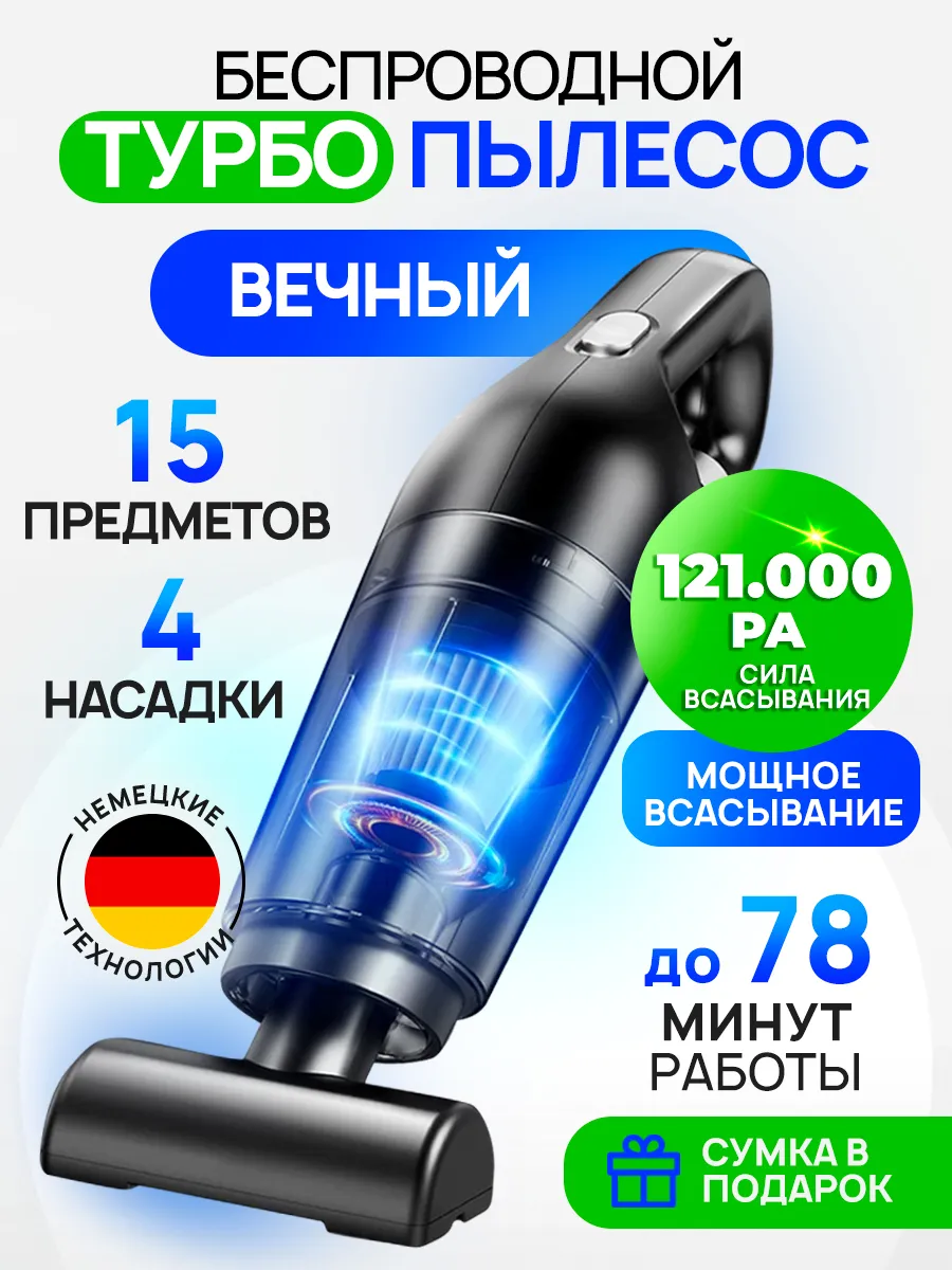 Пылесос для автомобиля беспроводной мощный