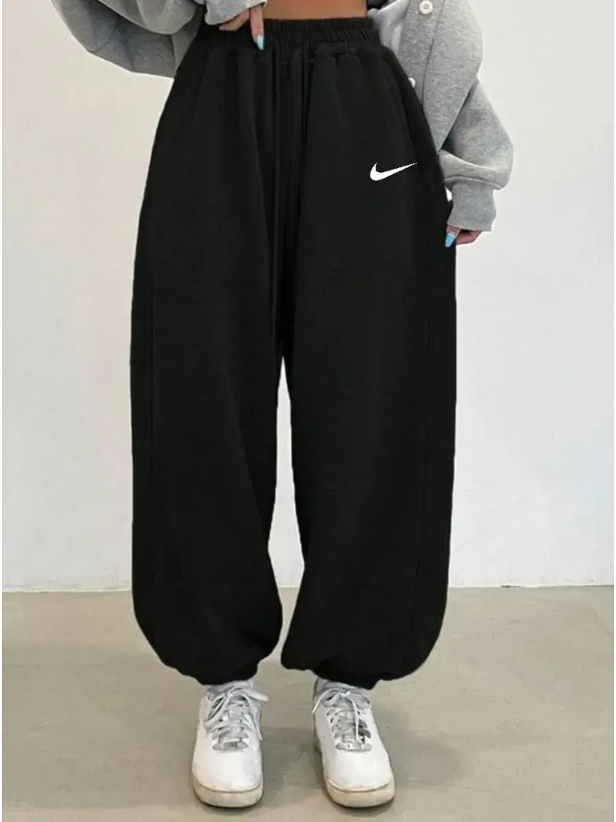 Брюки черные спортивные джоггеры оверсайз  BAGGY