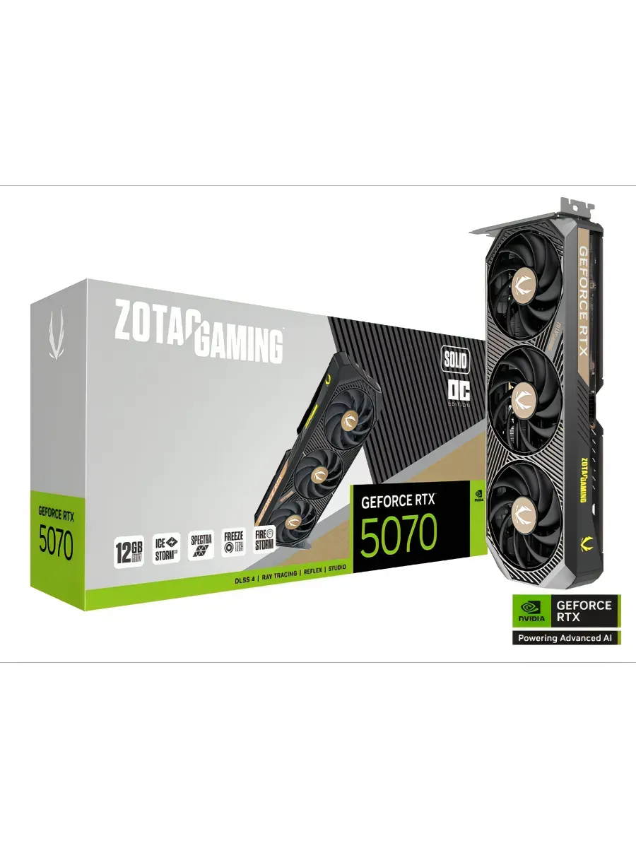 Видеокарта Ge Force RTX 5070 GAMING SOLID OC