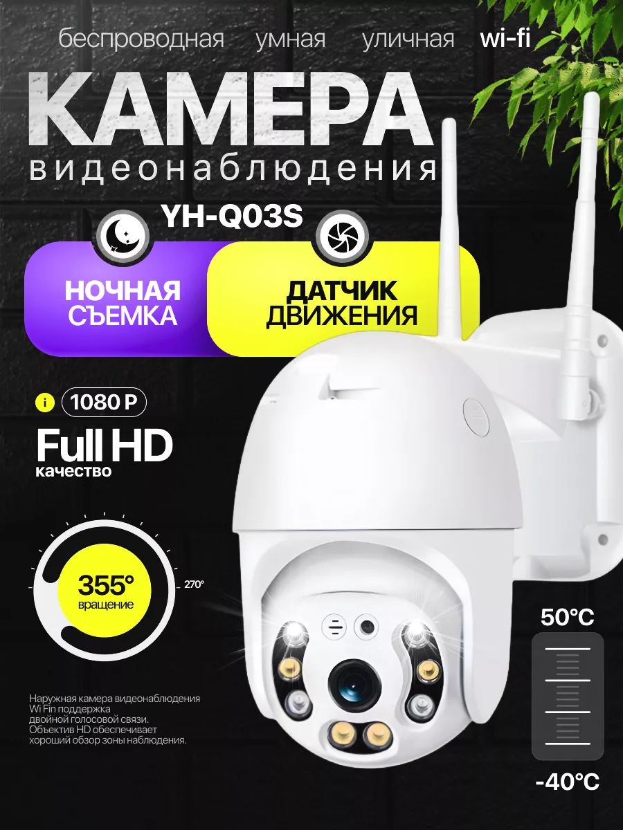 Умная камера видеонаблюдения Wi- Fi