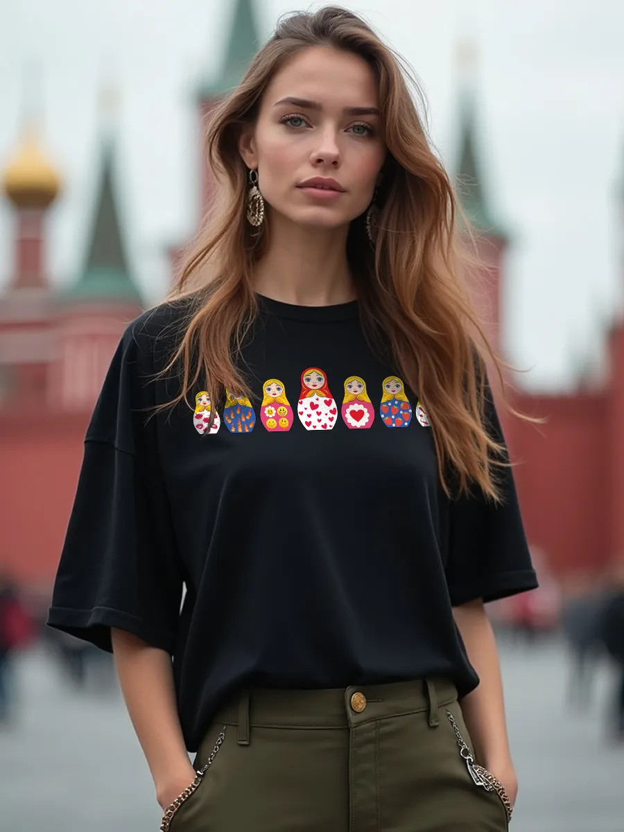 Футболка с принтом оверсайз модная удлиненная