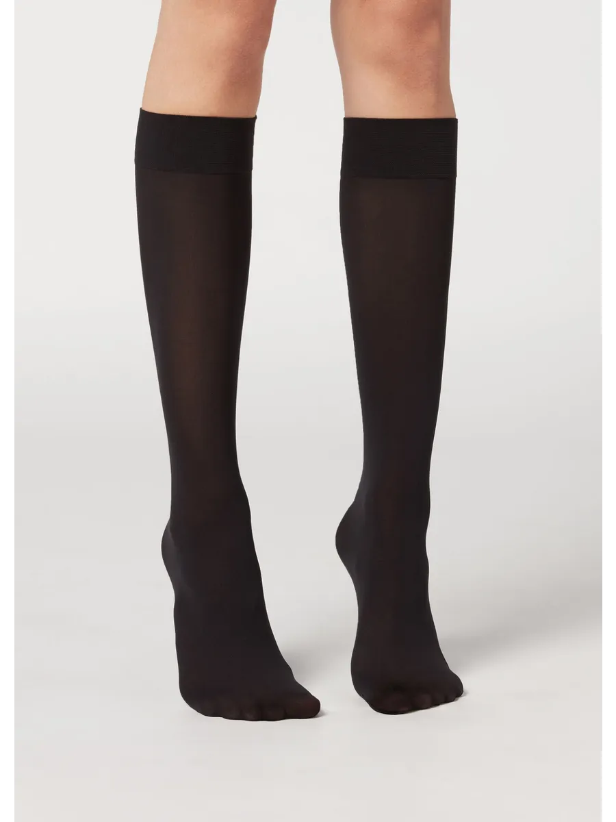 Гольфы полупрозрачные из микрофибры 30 Ден