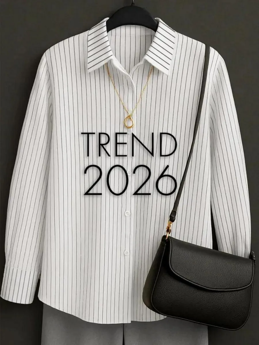 Рубашка оверсайз в полоску