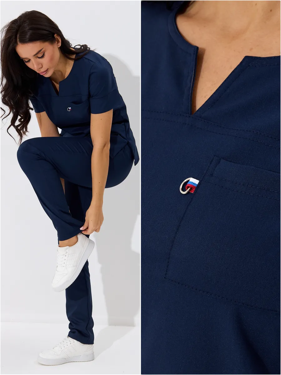 Костюм медицинский стрейч хирургический с брюками