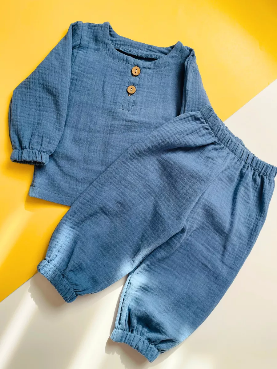 Муслиновый костюм с брюками