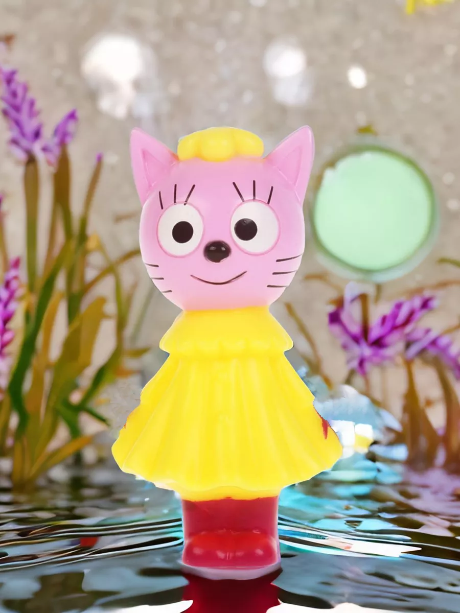 Детская резиновая игрушка в ванну Три Кота