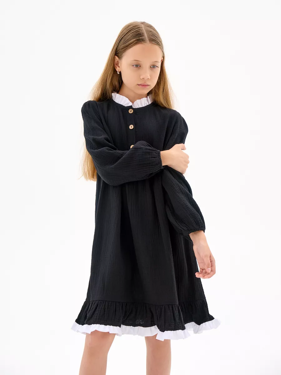 Платье нарядное муслиновое для девочки