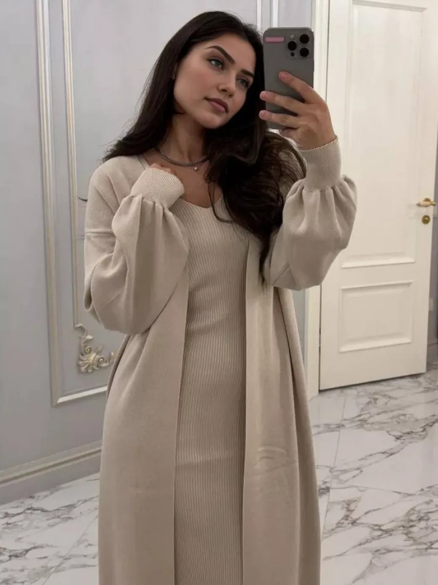 Костюм платье с кардиганом двойка