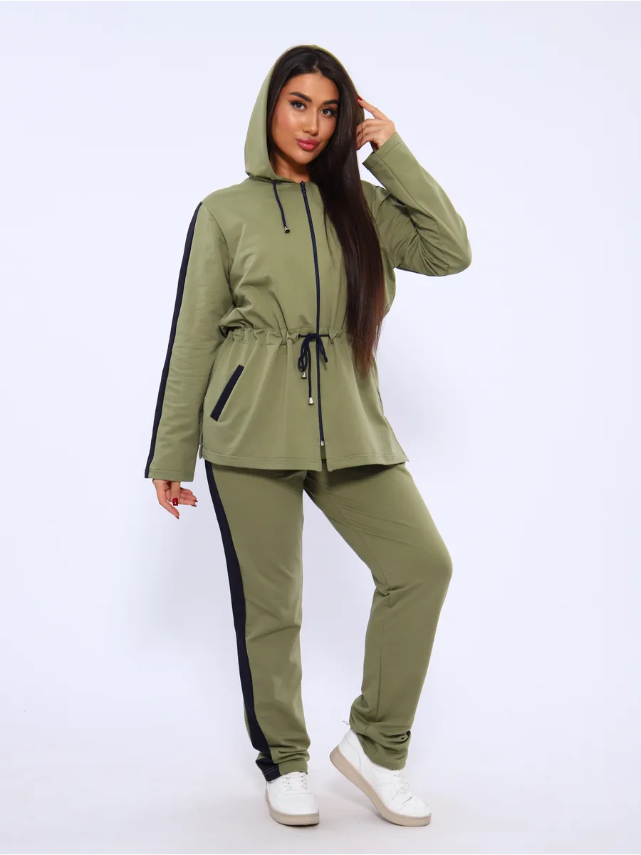 Спортивный костюм на молнии брючный