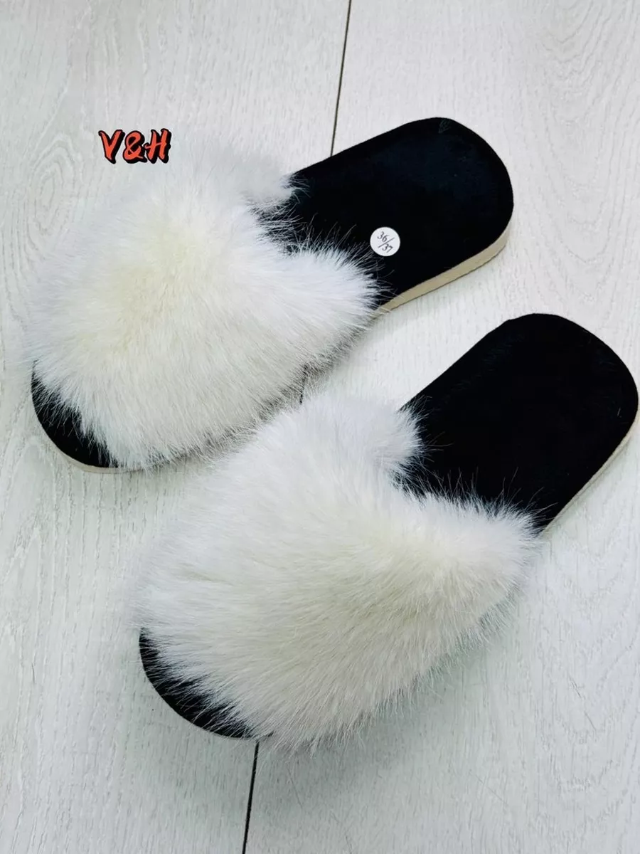 Домашние тапочки с мехом