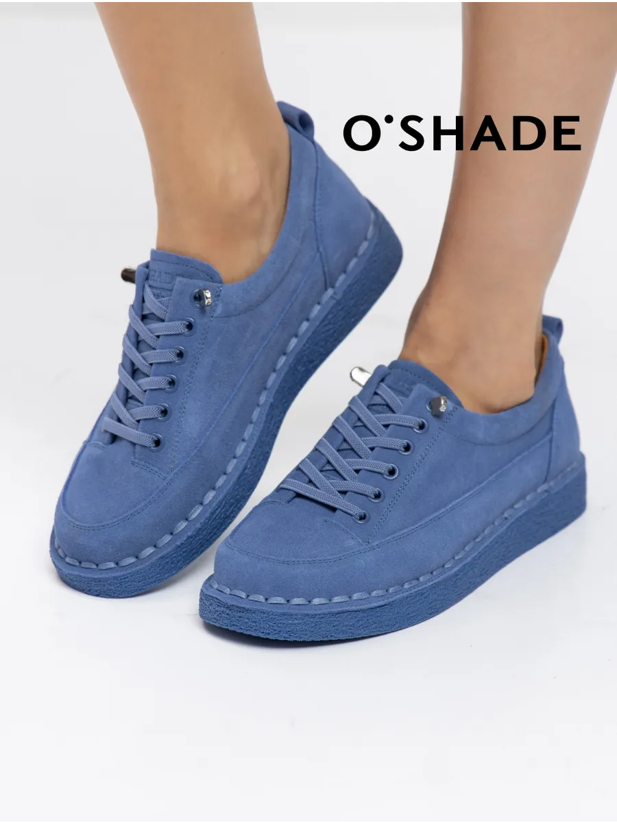 Полуботинки женские замшевые