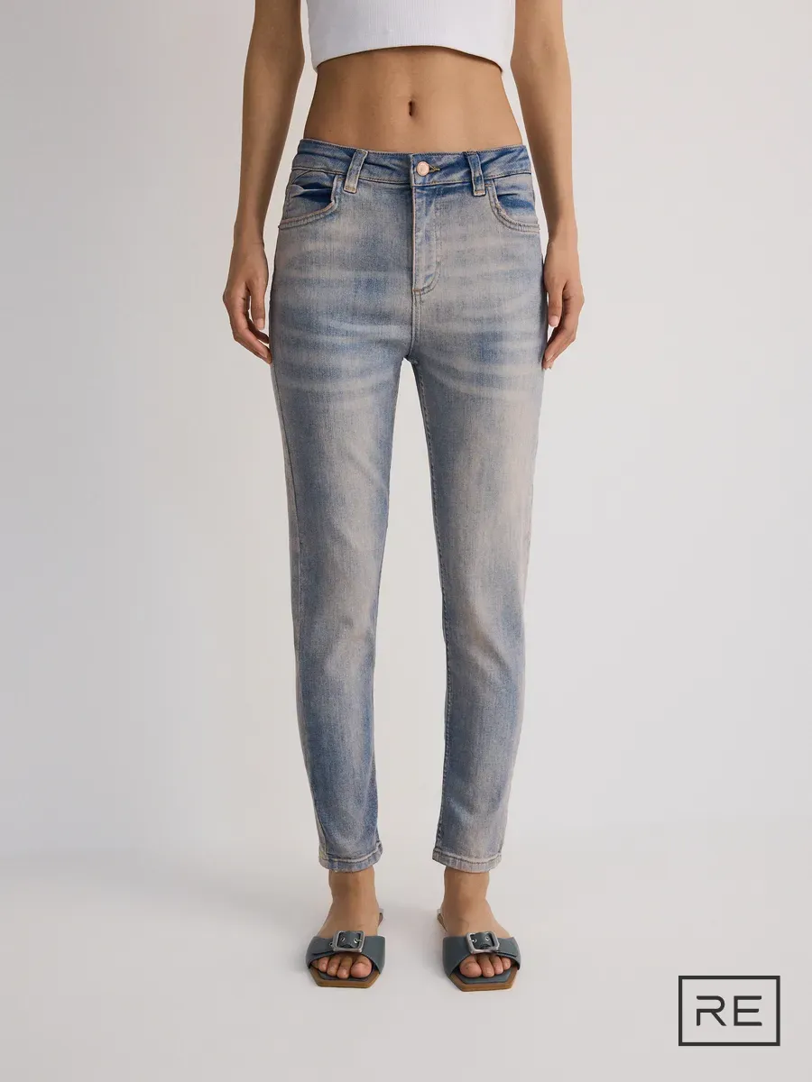 Джинсы скинни с высокой посадкой