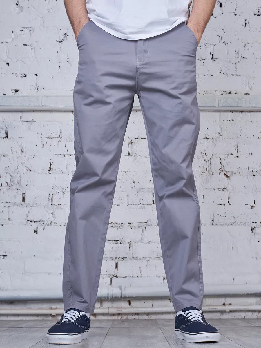 Брюки чиносы прямые летние