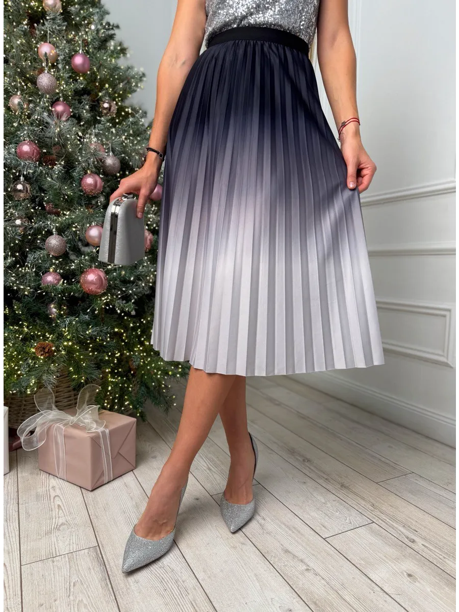 Юбка плиссе миди