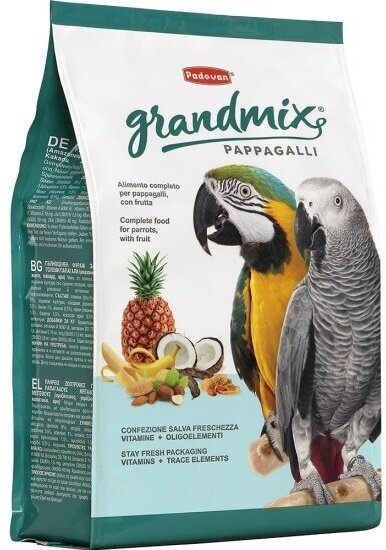 Корм  Padovan  Grandmix  Pappagalli комплексный для крупных попугаев 2 кг