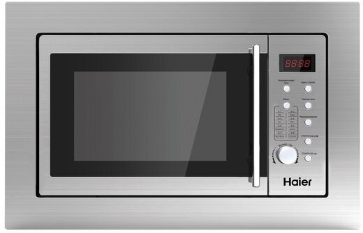 Встраиваемая микроволновая печь  Haier  H M X- B D G259 L X, 25 литров, нержавеющая сталь, электронное управление управление
