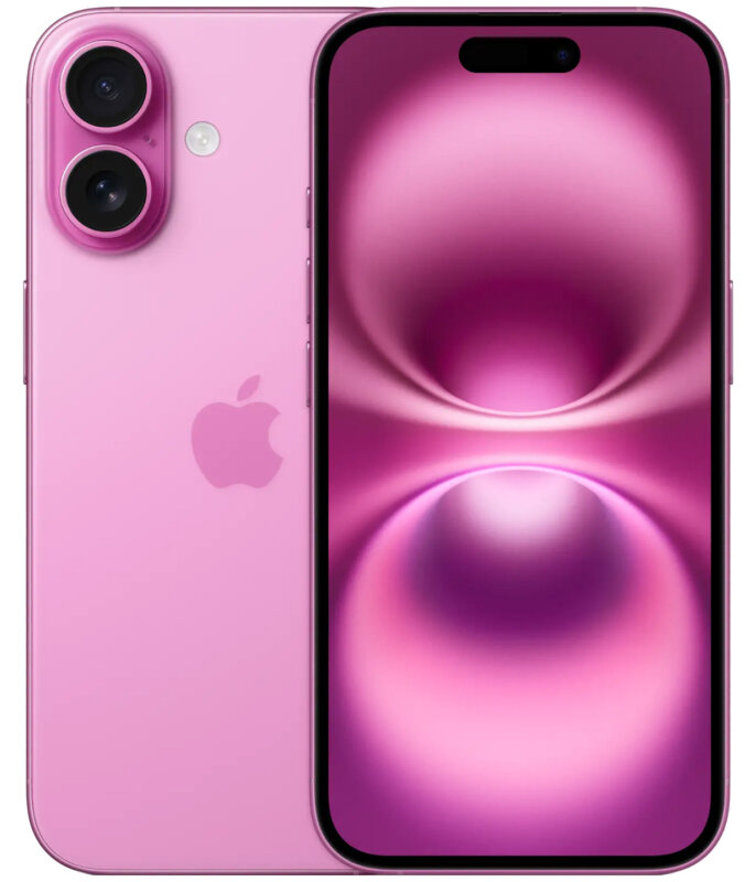 Смартфон  Apple i Phone 16 128 Gb ( Nano Sim + e Sim)  Pink (розовый)