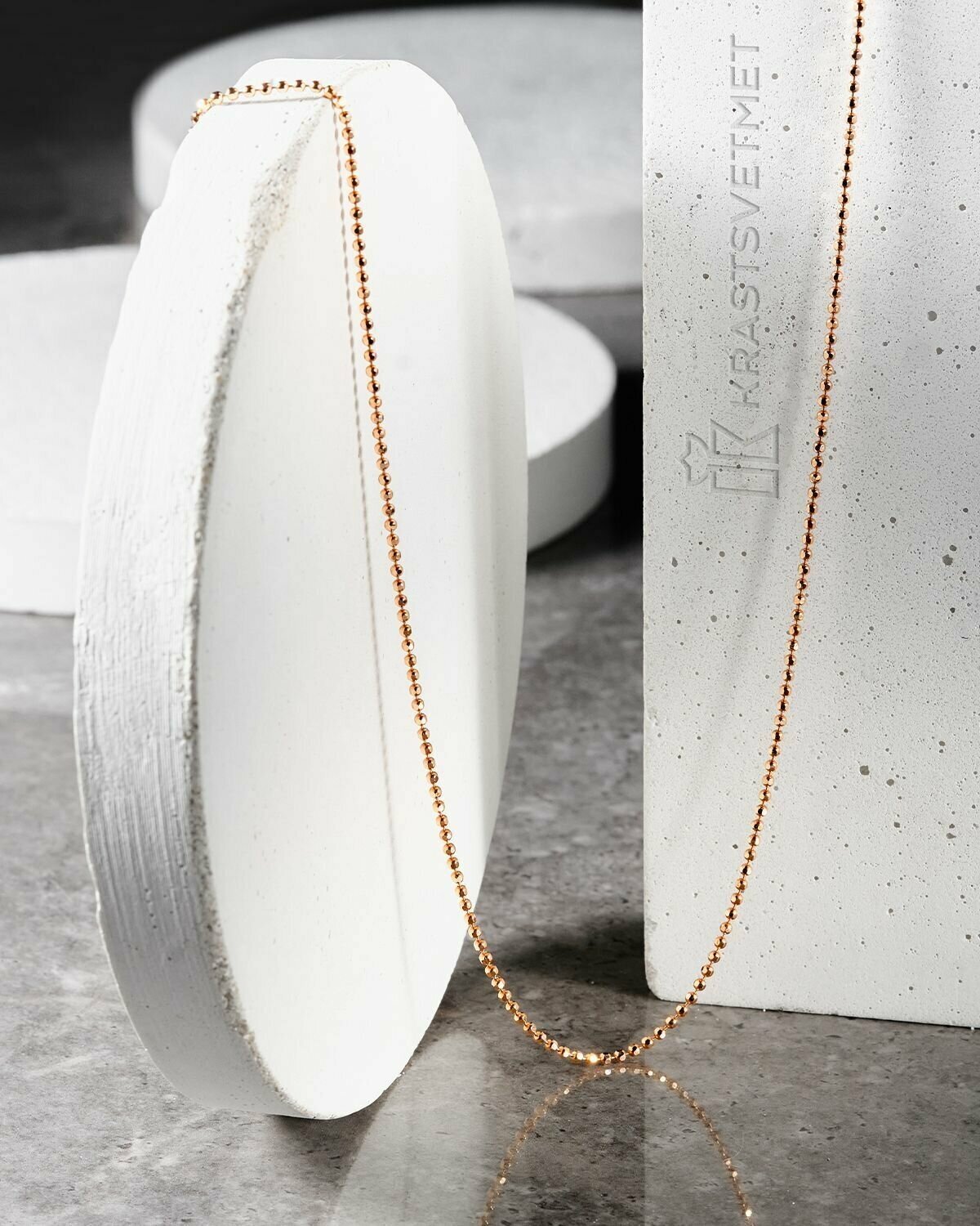 Цепь Krastsvetmet, красное золото, 585 проба