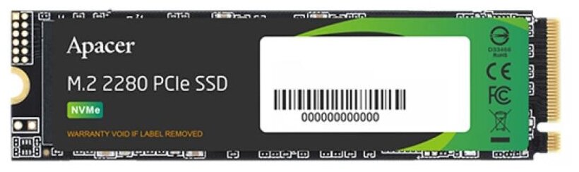 Твердотельный накопитель  Apacer  A S2280 P4 X 1  Т Б  M.2  A P1 T B A S2280 P4 X без радиатора