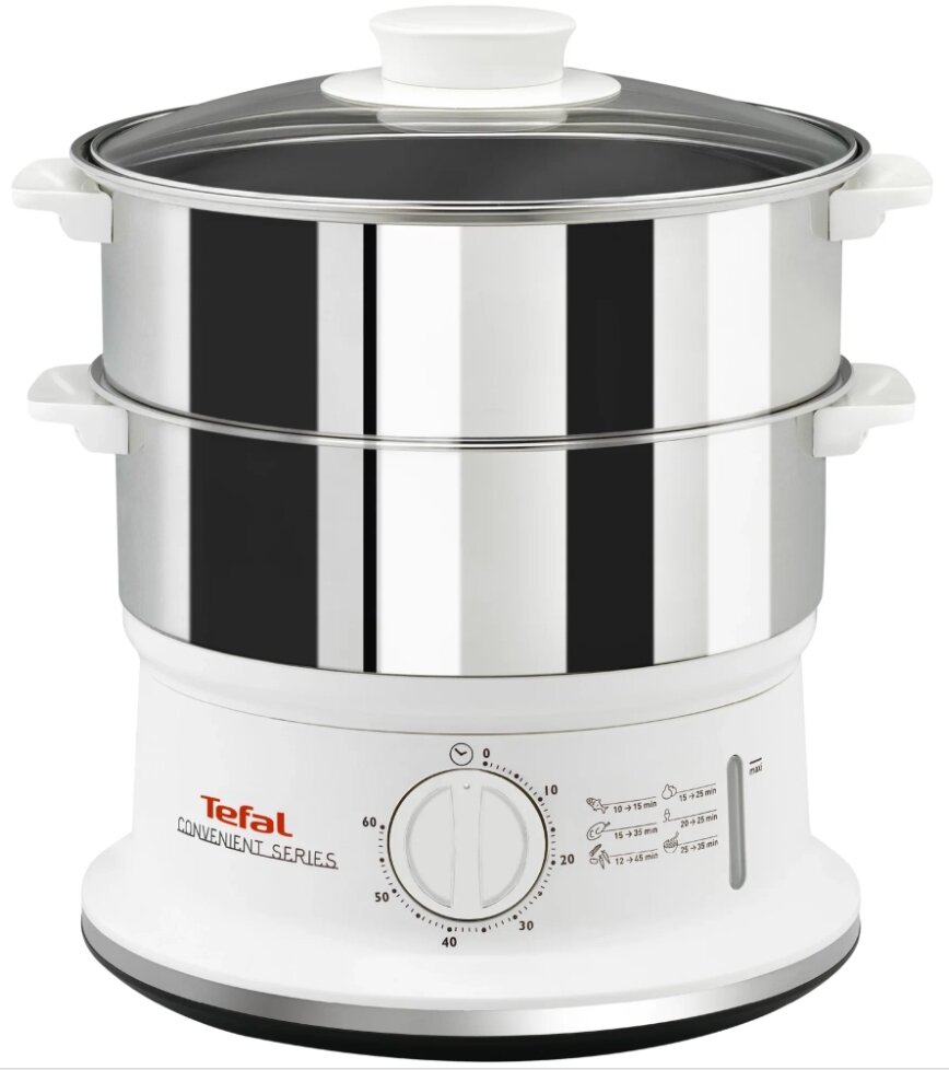 Пароварка  Tefal  V C1451, белый/серебряный
