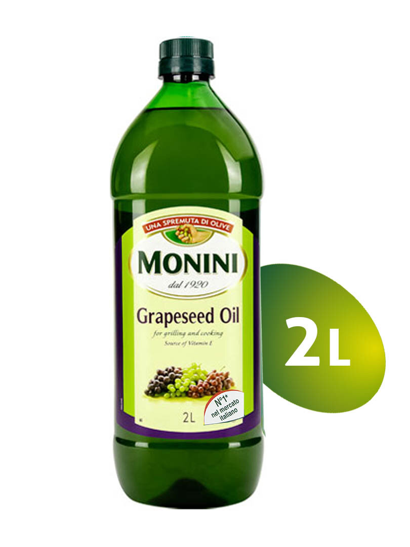Масло  Monini из виноградных косточек  Grapeseed  Oil рафинированное, 2 л