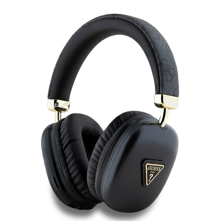 Guess наушники беспроводные накладные  Bluetooth  Headphones  P U 4 G  Triangle  Metal  Logo  Black