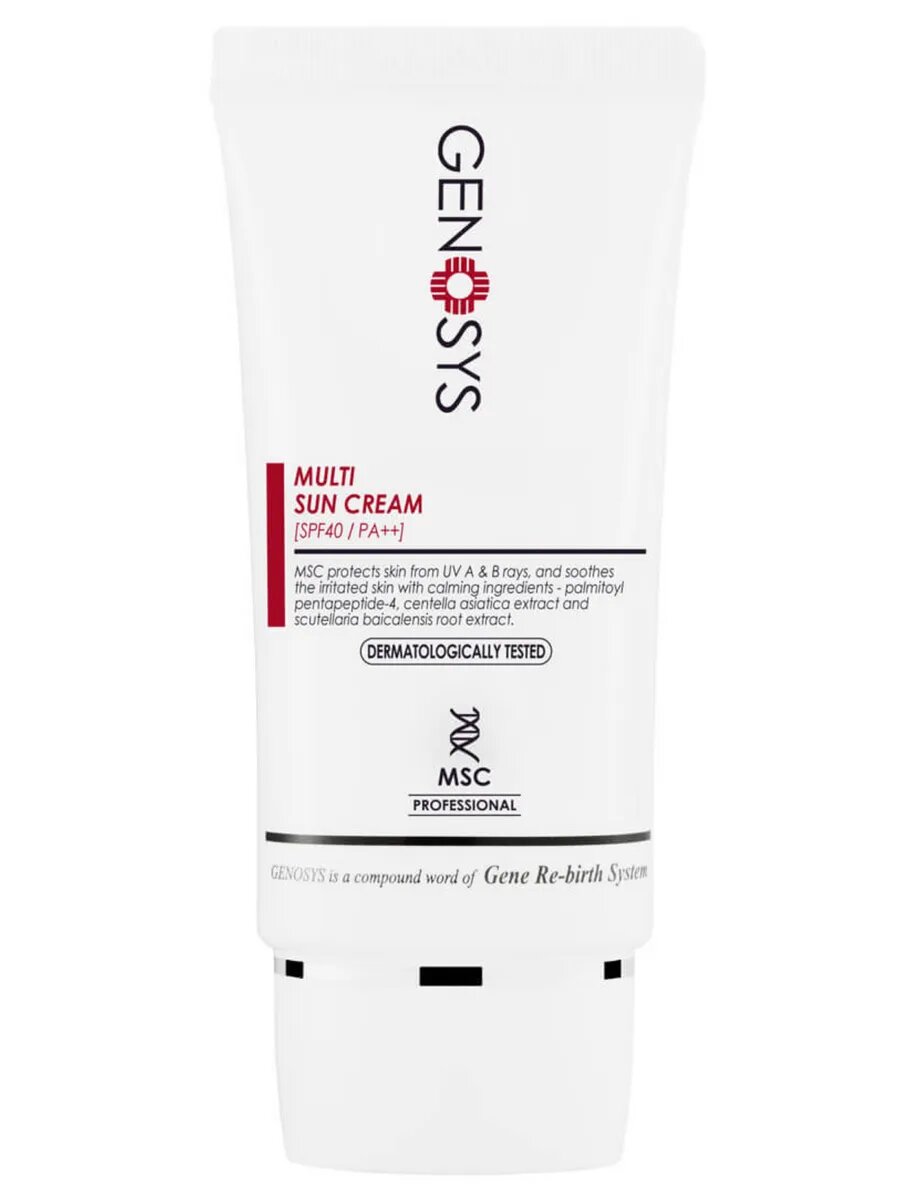 Genosys  Cолнцезащитный крем  Multi  Sun  Cream  Spf40+  Pa++ 40мл