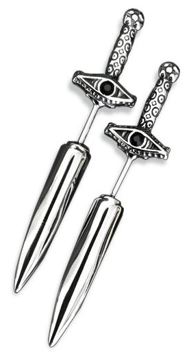 Серьги  Starfallshop, металл, циркон, фианит