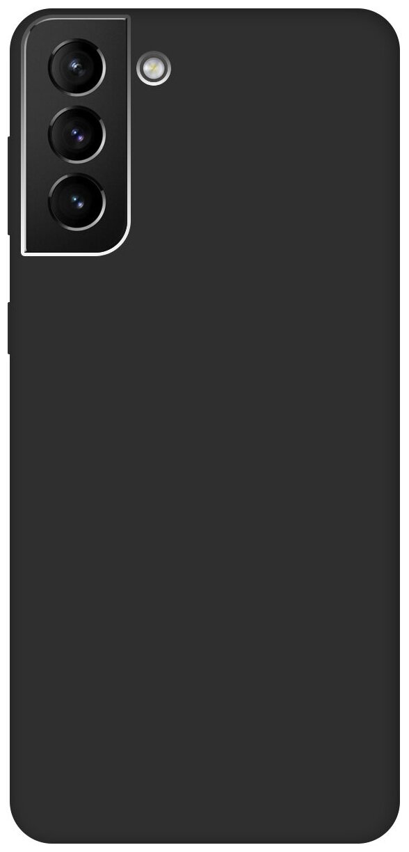 Чехол - накладка  Soft  Touch для  Samsung  Galaxy  S21+ черный