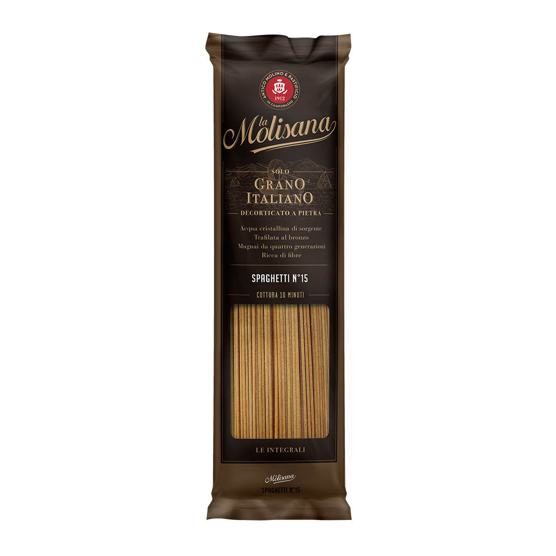 Макароны La Molisana Spaghetti Le Integrali Спагетти цельнозерновые из твердых сортов пшеницы № 15, 500 г