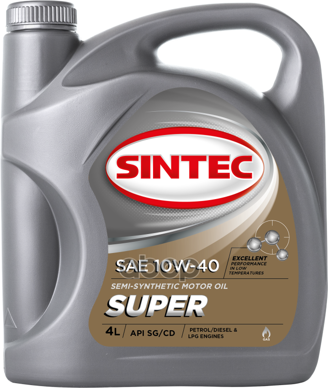 SINTEC Масло Моторное Sintec Супер 10 W40 4 L