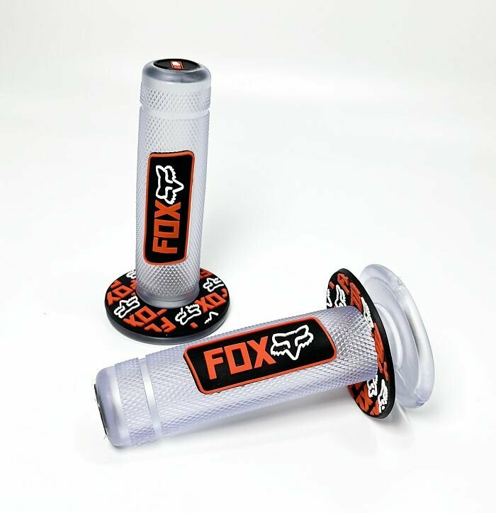 Ручки руля для мотоцикла (грипсы) FOX оранжевые