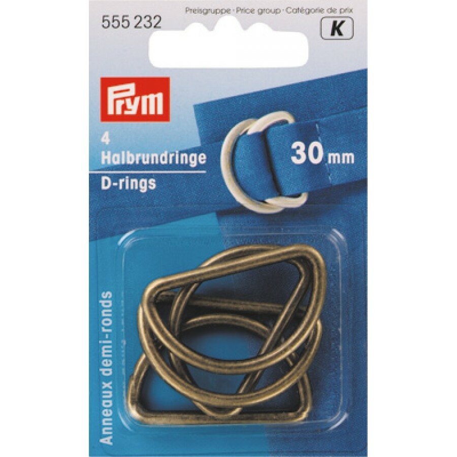 Полукольца нержавеющие 30мм, Prym, 555232