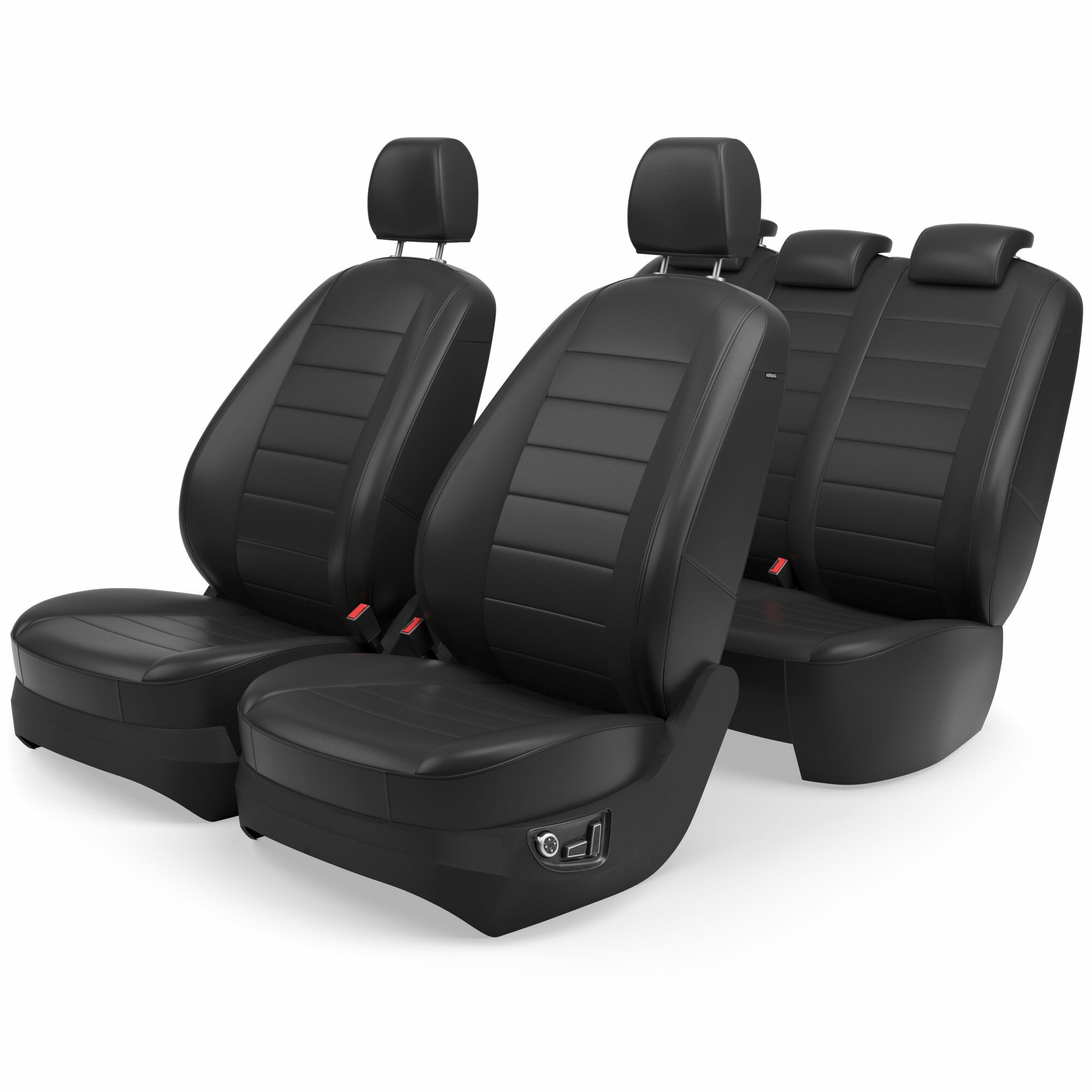 Авточехлы для Renault Fluence 2008-2017 ( Экокожа) Серия LITE